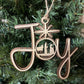 Nativity Christmas Story Wood Religious Christmas Ornament: Love, Hope, Joy