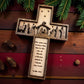 Nativity Cross Scripture Christmas Ornament - Religious Luke 2:11