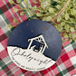 Engraved Nativity Scene Wooden Christmas Ornament: O Holy Night