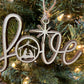 Nativity Christmas Story Wood Religious Christmas Ornament: Love, Hope, Joy