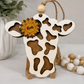 Personalized Cow Car Charm