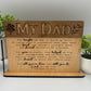 My Dad Fathers Day Wood Desk Plaque