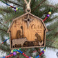 Nativity Barn Scene Ornament Christmas Manger Scene Holiday Tree Decoration