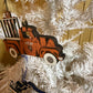 Cincinnati Football Tiger Truck Ornament, Wooden Sports Fan Christmas Decor, Handcrafted Team Gift