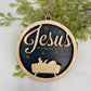 Jesus Christmas Ornament Name Above All Names Religious Ornament Wood Laser Cut Ornament Nativity Ornament for Church Gift Ornament Exchange