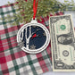 Cardinal Memorial Christmas Ornament Bereavement Gift Ornament White