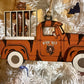 Cincinnati Football Tiger Truck Ornament, Wooden Sports Fan Christmas Decor, Handcrafted Team Gift
