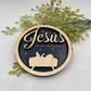 Jesus Christmas Ornament Name Above All Names Religious Ornament Wood Laser Cut Ornament Nativity Ornament for Church Gift Ornament Exchange