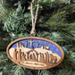 Nativity Ornament From the Manger to the Cross Christmas Wood Ornament