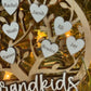 Personalized Grandkids Family Tree Christmas Ornament Customized Laser Cut Wooden Decor Holiday Keepsake