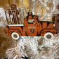 Cincinnati Football Tiger Truck Ornament, Wooden Sports Fan Christmas Decor, Handcrafted Team Gift