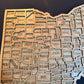 Ohio County Map Sign OH State Map Wood Wall Art Laser Cut