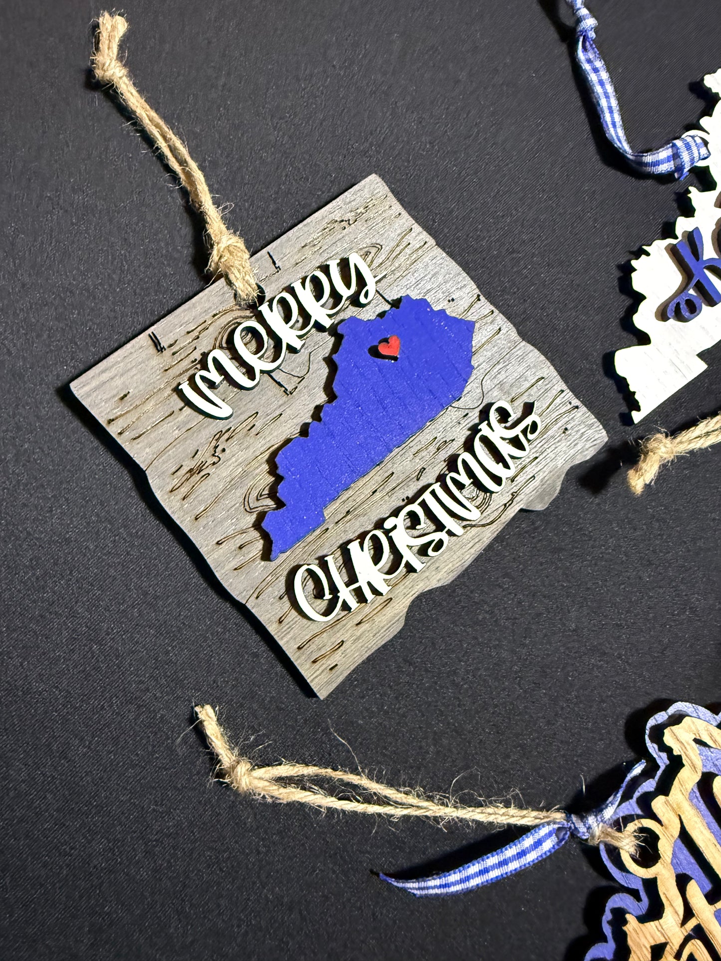 Kentucky Blue & White Ornament Bundle #1