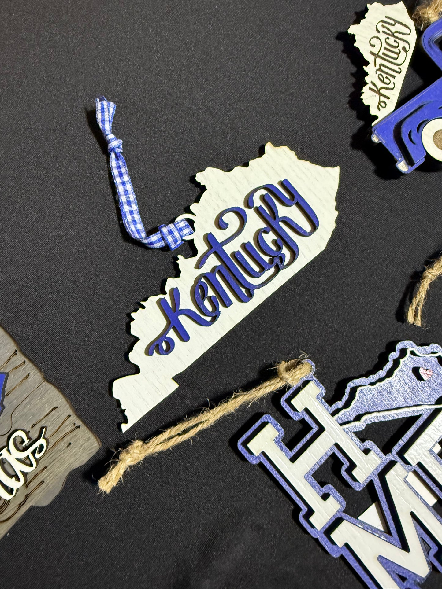 Kentucky Blue & White Ornament Bundle #3