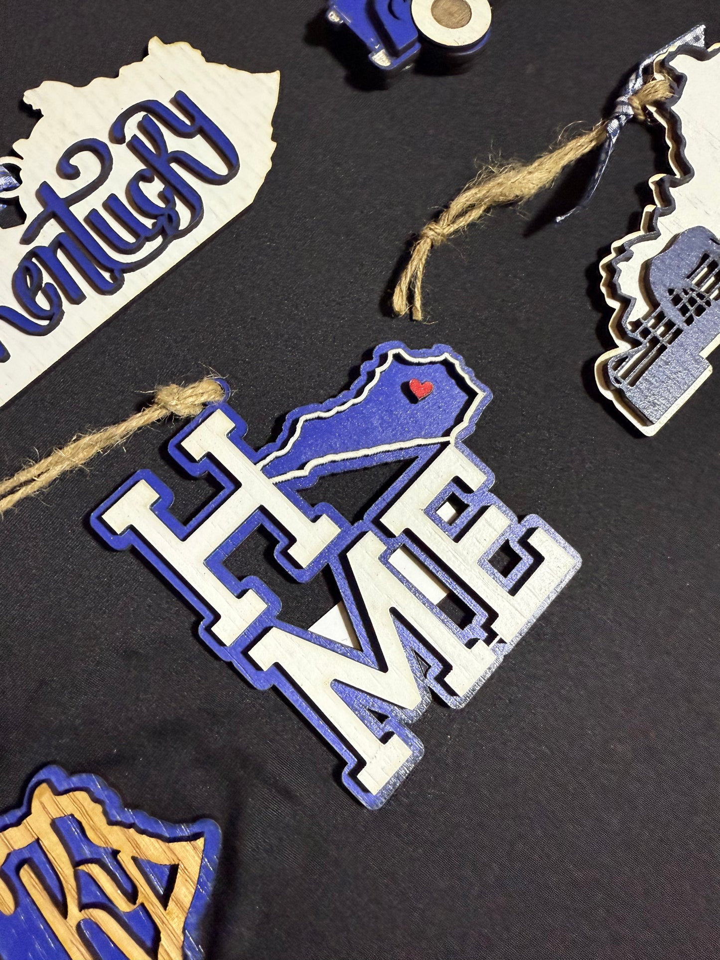 Kentucky Blue & White Ornament Bundle #1