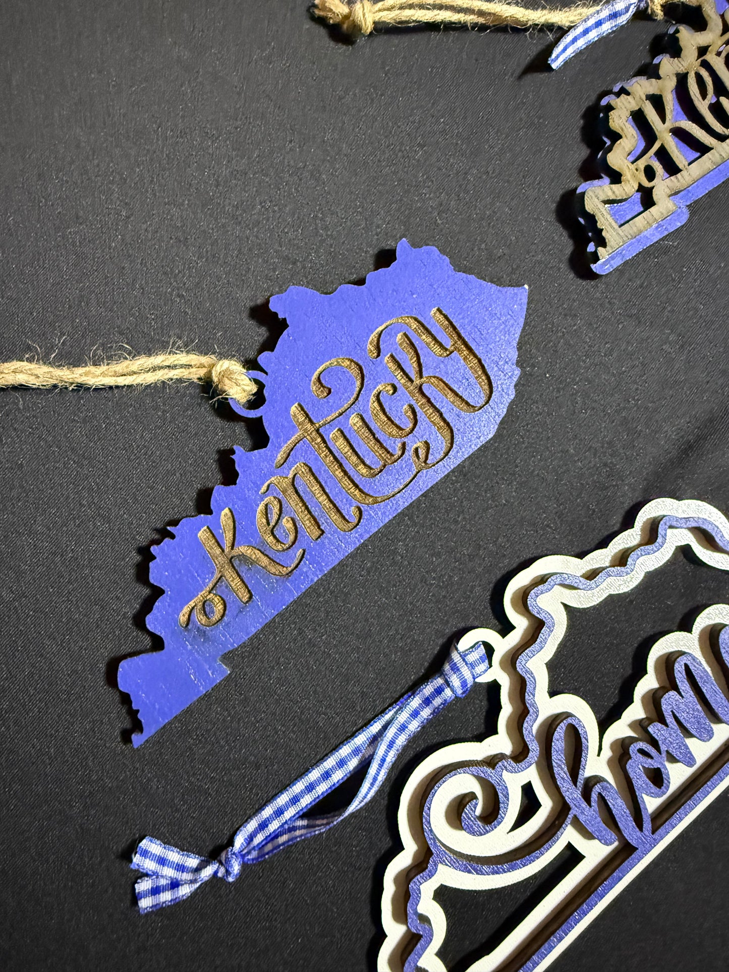 Kentucky Blue & White Ornament Bundle #3