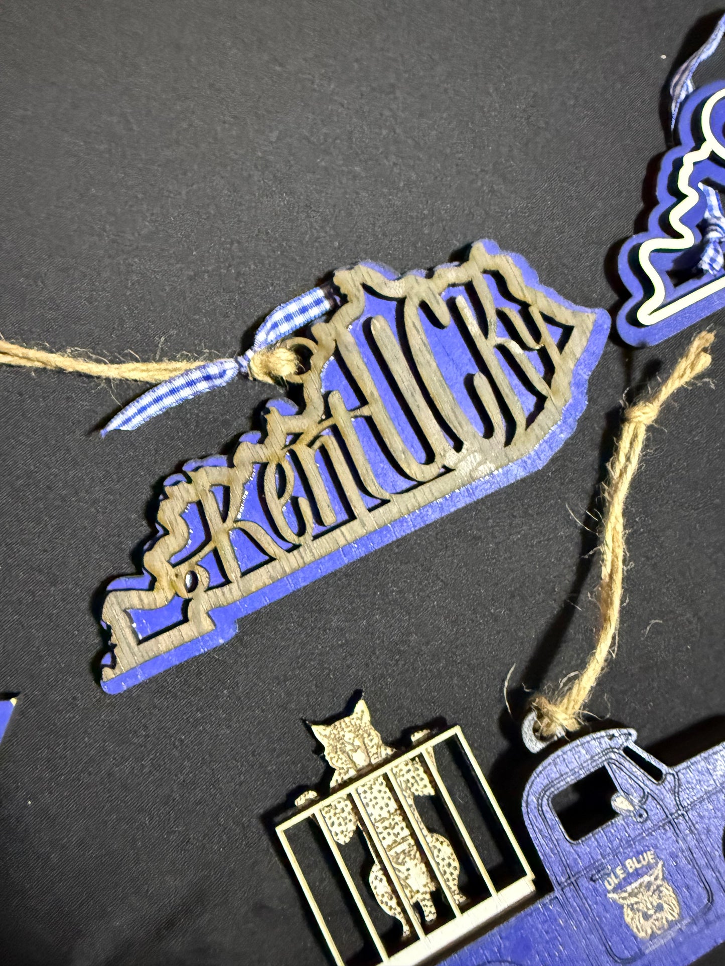 Kentucky Blue & White Ornament Bundle #3