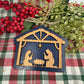 Nativity Manger Scene Christmas Ornament Rustic Wood  Religious Christian Tree Decoration Baby Jesus Family Keepsake Gift