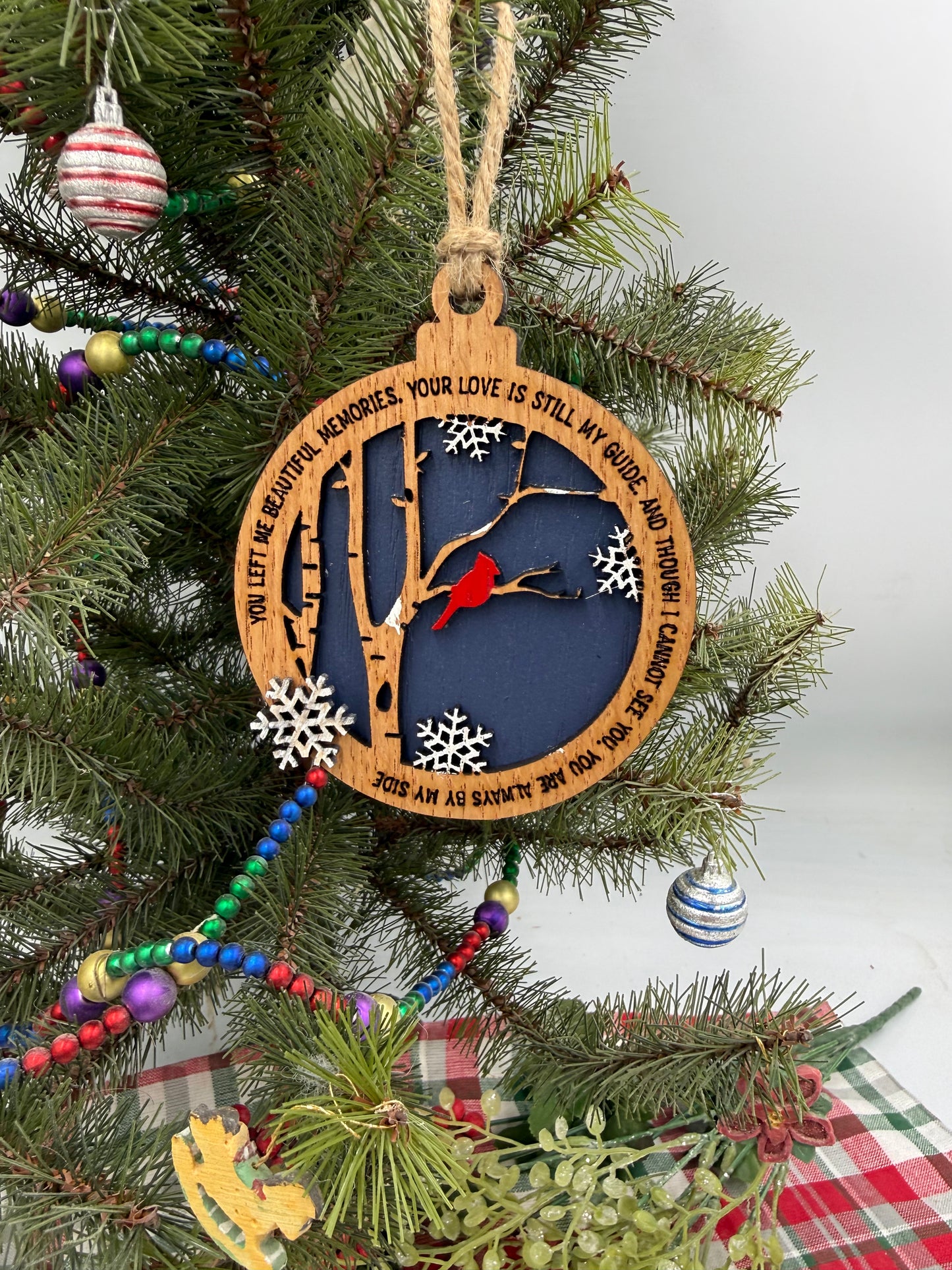 Cardinal Memorial Christmas Ornament Bereavement Gift Ornament