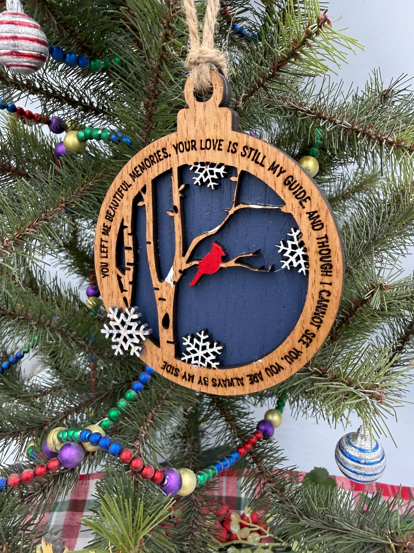 Cardinal Memorial Christmas Ornament Bereavement Gift Ornament