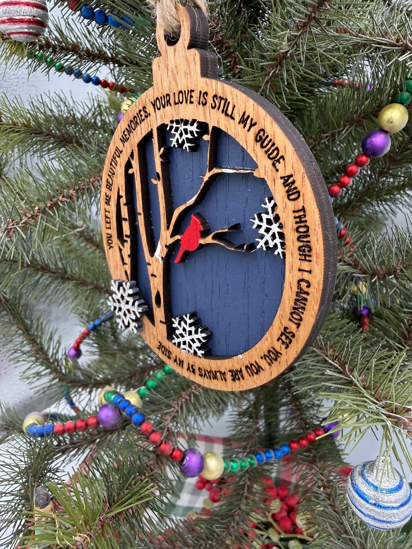 Cardinal Memorial Christmas Ornament Bereavement Gift Ornament