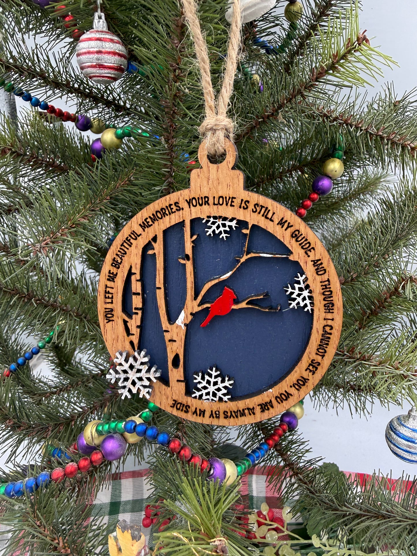 Cardinal Memorial Christmas Ornament Bereavement Gift Ornament