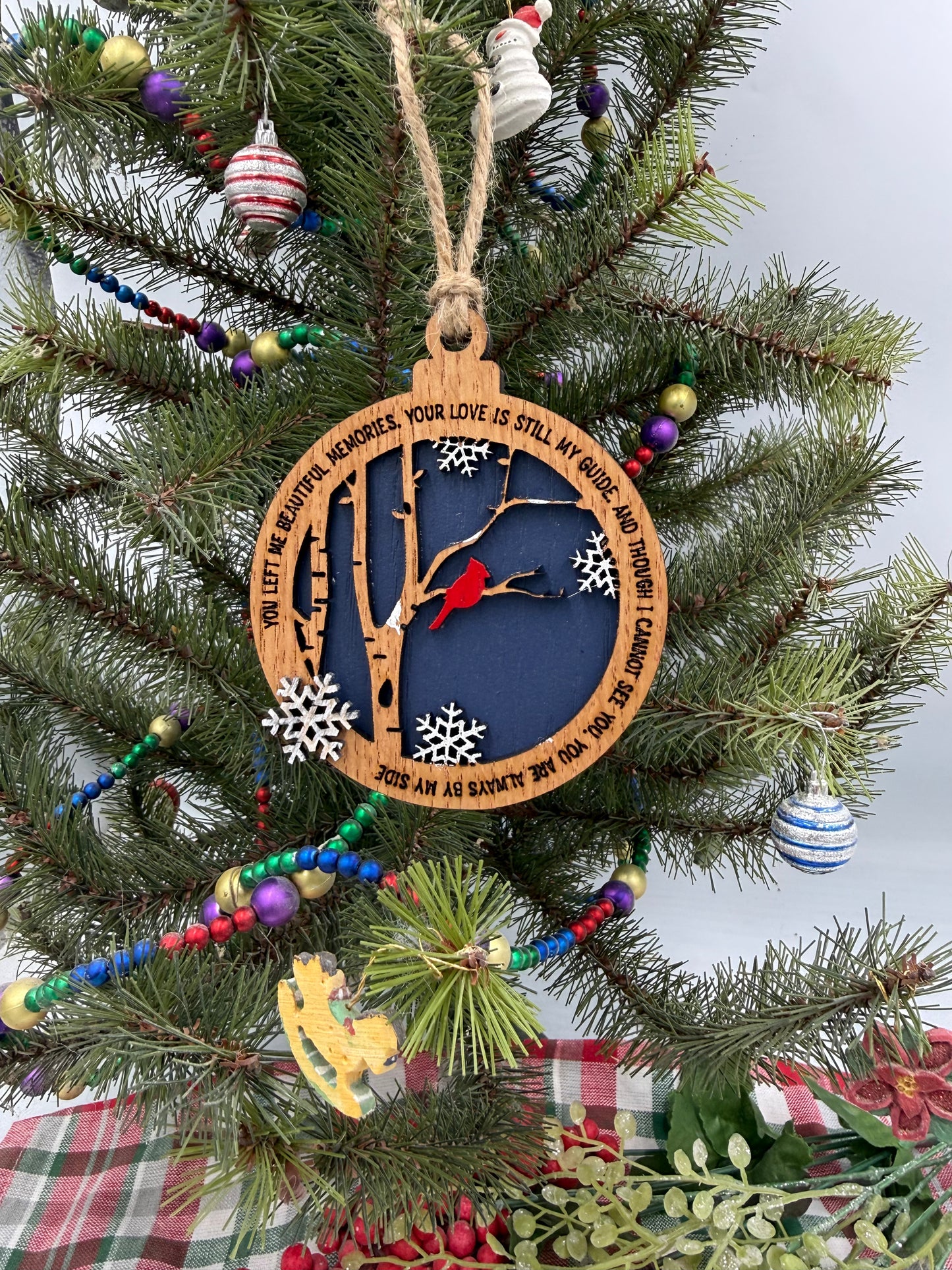 Cardinal Memorial Christmas Ornament Bereavement Gift Ornament