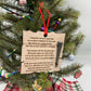 Wooden Jesus  Nail Christian Christmas Ornament – Laser Cut Religious Holiday Faith Based Decoration