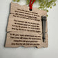 Wooden Jesus  Nail Christian Christmas Ornament – Laser Cut Religious Holiday Faith Based Decoration