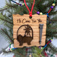 Wooden Baby Jesus Nativity and Nail Christian Christmas Ornament – Laser Cut Religious Holiday Faith Based Decoration