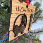 Wooden Baby Jesus Nativity and Nail Christian Christmas Ornament – Laser Cut Religious Holiday Faith Based Decoration