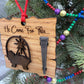 Wooden Baby Jesus Nativity and Nail Christian Christmas Ornament – Laser Cut Religious Holiday Faith Based Decoration
