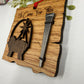 Wooden Baby Jesus Nativity and Nail Christian Christmas Ornament – Laser Cut Religious Holiday Faith Based Decoration