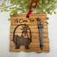 Wooden Baby Jesus Nativity and Nail Christian Christmas Ornament – Laser Cut Religious Holiday Faith Based Decoration