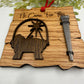 Wooden Baby Jesus Nativity and Nail Christian Christmas Ornament – Laser Cut Religious Holiday Faith Based Decoration