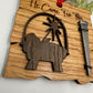 Wooden Baby Jesus Nativity and Nail Christian Christmas Ornament – Laser Cut Religious Holiday Faith Based Decoration
