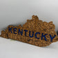 Kentucky County Map Sign KY State Map Wood Wall Art Laser Cut
