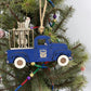 Kentucky Wildcat Old Truck Big Blue Nation Christmas Ornament KY Tree Decor