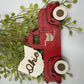 Ohio Old Truck State Pride Red Christmas Ornament Tree Decor