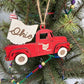 Ohio Old Truck State Pride Red Christmas Ornament Tree Decor