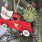 Ohio Old Truck State Pride Red Christmas Ornament Tree Decor