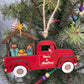 Nativity Old Red Truck Religious Christmas Ornament Manger Scene Tree Decor