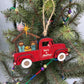 Nativity Old Red Truck Religious Christmas Ornament Manger Scene Tree Decor