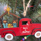 Nativity Old Red Truck Religious Christmas Ornament Manger Scene Tree Decor