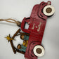 Nativity Old Red Truck Religious Christmas Ornament Manger Scene Tree Decor