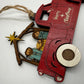 Nativity Old Red Truck Religious Christmas Ornament Manger Scene Tree Decor