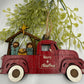 Nativity Old Red Truck Religious Christmas Ornament Manger Scene Tree Decor
