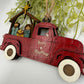 Nativity Old Red Truck Religious Christmas Ornament Manger Scene Tree Decor