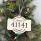 Zip Code Ornament for Christmas Ornament for Home Ornament Hometown Gift for New Home Zip Code