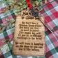 Santa’s Magic Key Ornament | Laser Engraved Wood Tag & Metal Key | No Chimney Christmas Tradition for Kids